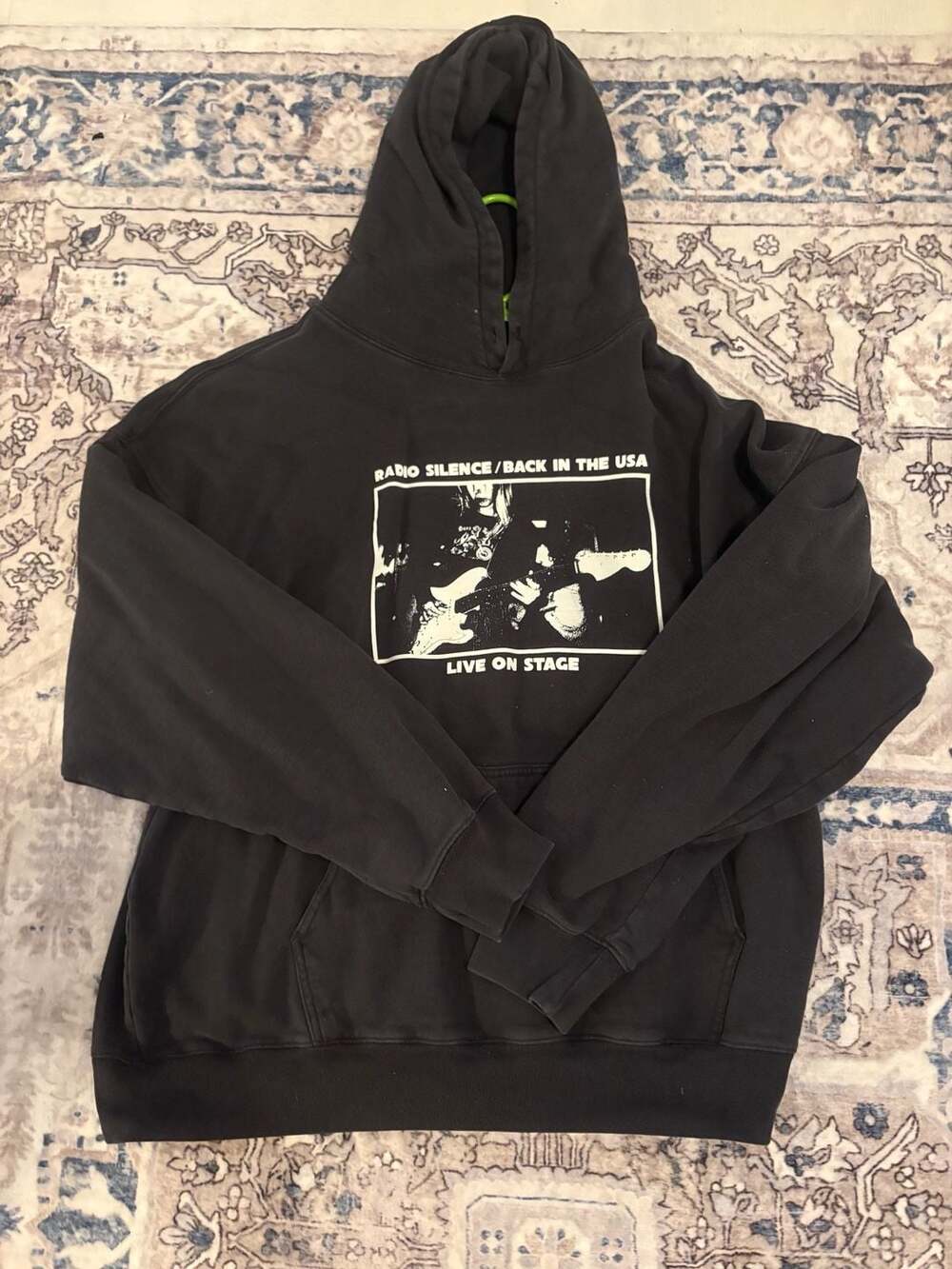 John Galt Radio Silence Back in the USA Hoodie Black